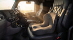 Ardora Contour on an air-ride seat in a semi cab