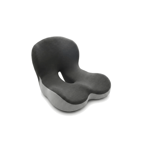 Ardora Contour cushion rotating slowly to show its contoured shape and tailbone cutout