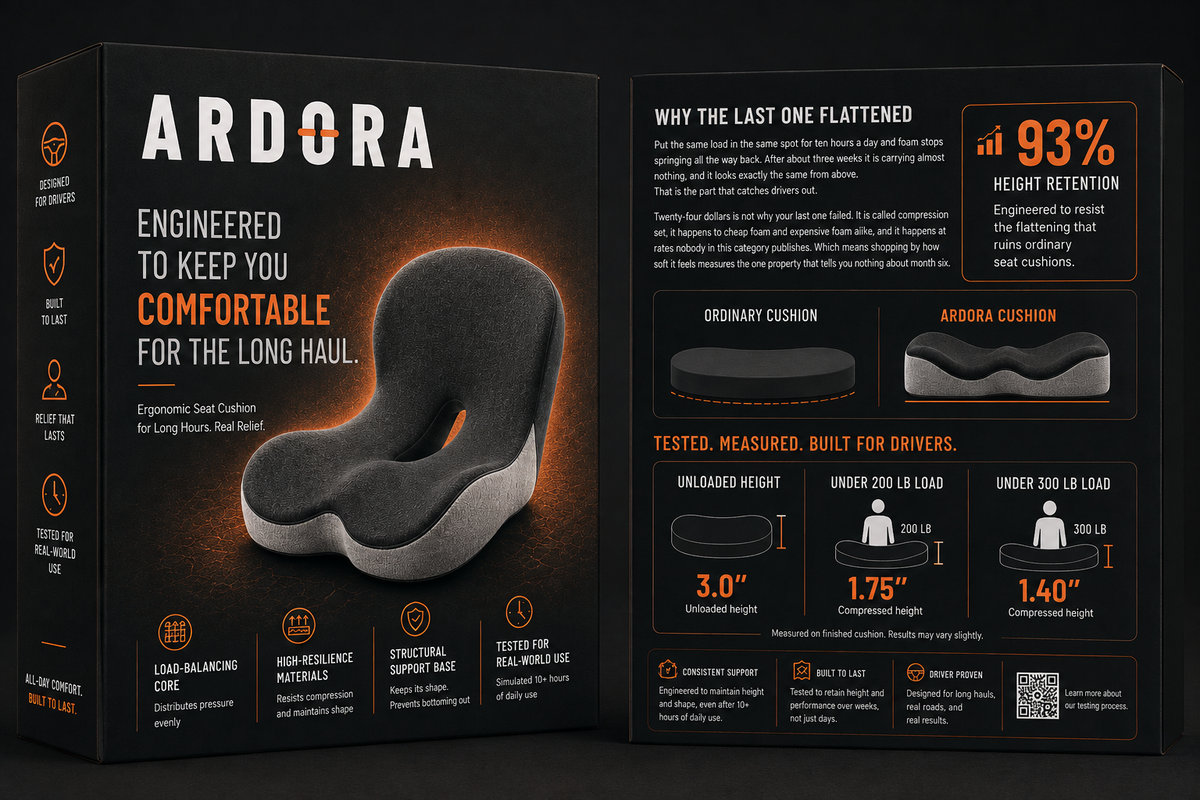 Ardora Contour Driver Seat Cushion