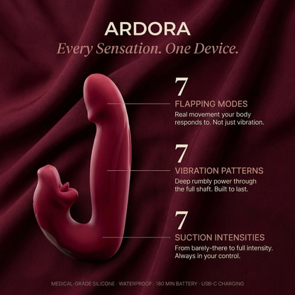 7 flapping modes, 7 vibration patterns, 7 suction intensities