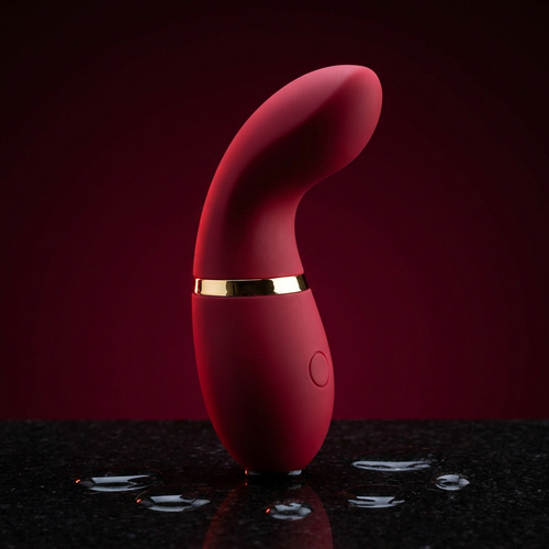 Ardora Flick clitoral stimulator in crimson silicone