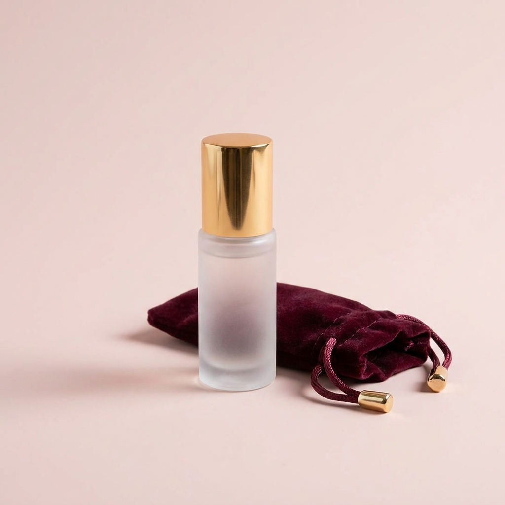 Lube and velvet pouch