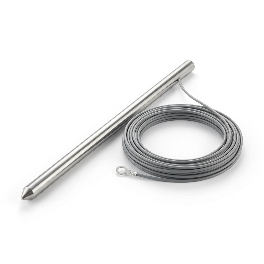 Ardora stainless grounding rod with lead